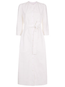 The Raminta Shirt Dress - White - Alice Early