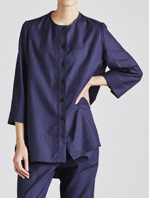 The Bethan Shirt - Navy - Alice Early