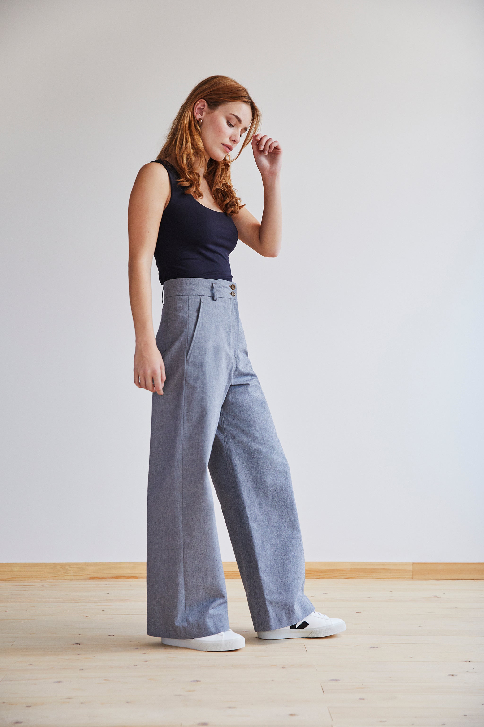 Jessie Trouser in Pewter - Alice Early