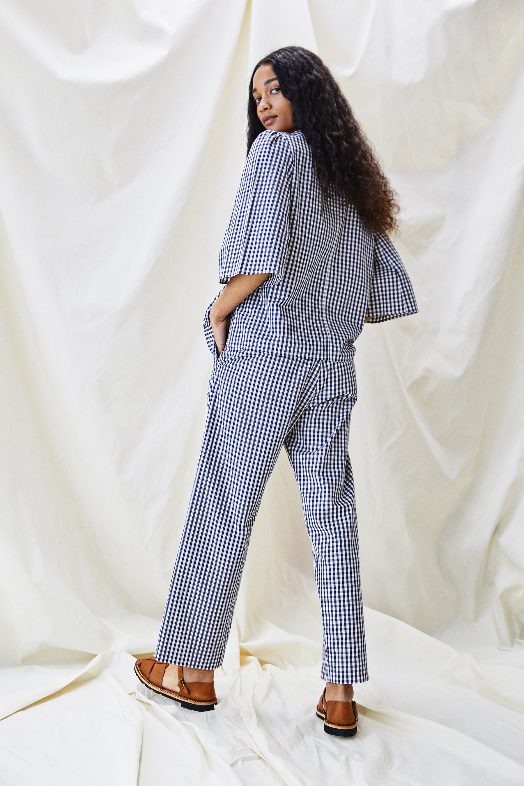 The Ford Trouser - Mini Check - Alice Early