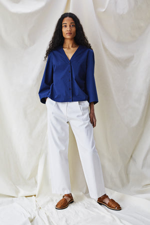Harlow Shirt - Sapphire Blue - Alice Early