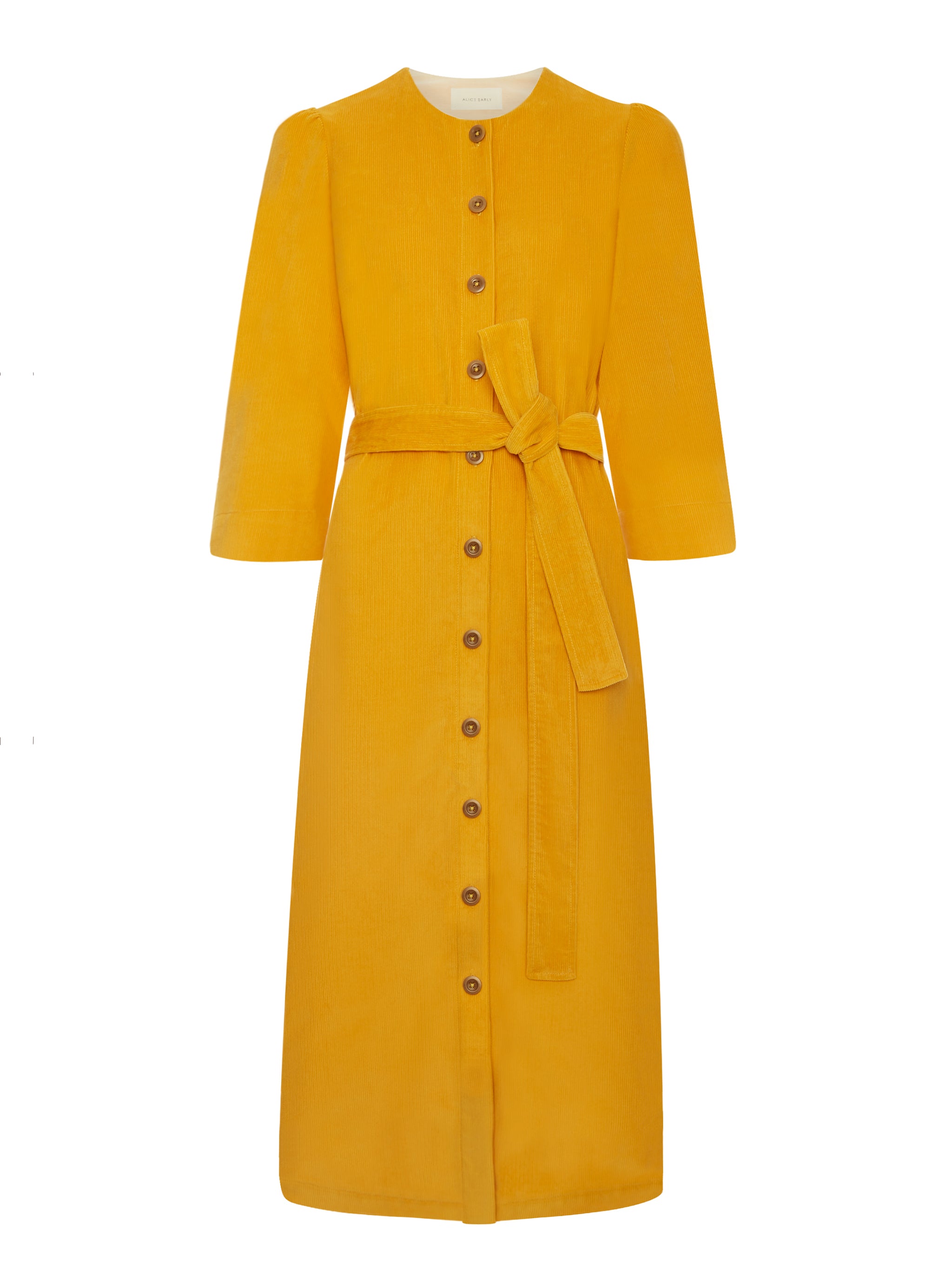 Rhianon Dress - Mustard Yellow - Alice Early