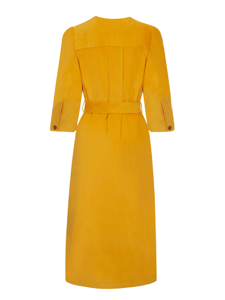 Rhianon Dress - Mustard Yellow – Alice Early